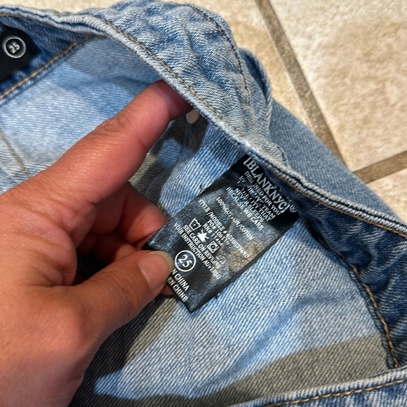 Blank NYC Pieced Denim Wrap Skirt 25 - Picture 4 of 8